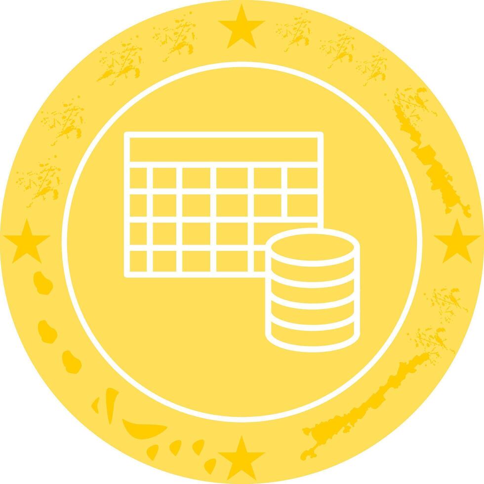 Table Data Icon Design vector