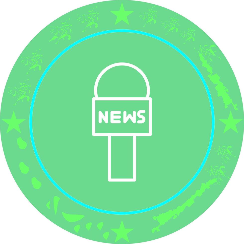 News Microphone Icon Design vector