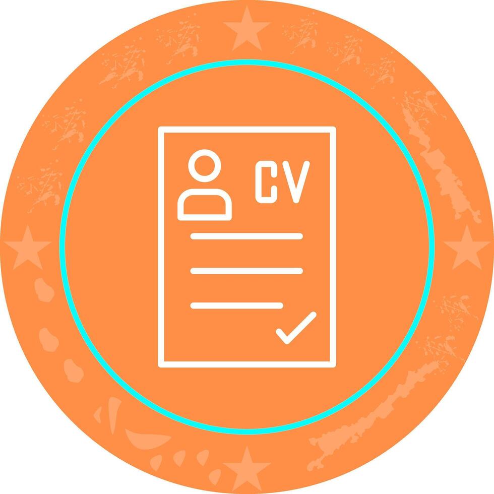 CV Icon Design vector