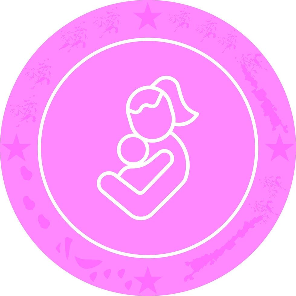Mother and Child Icon Design vector