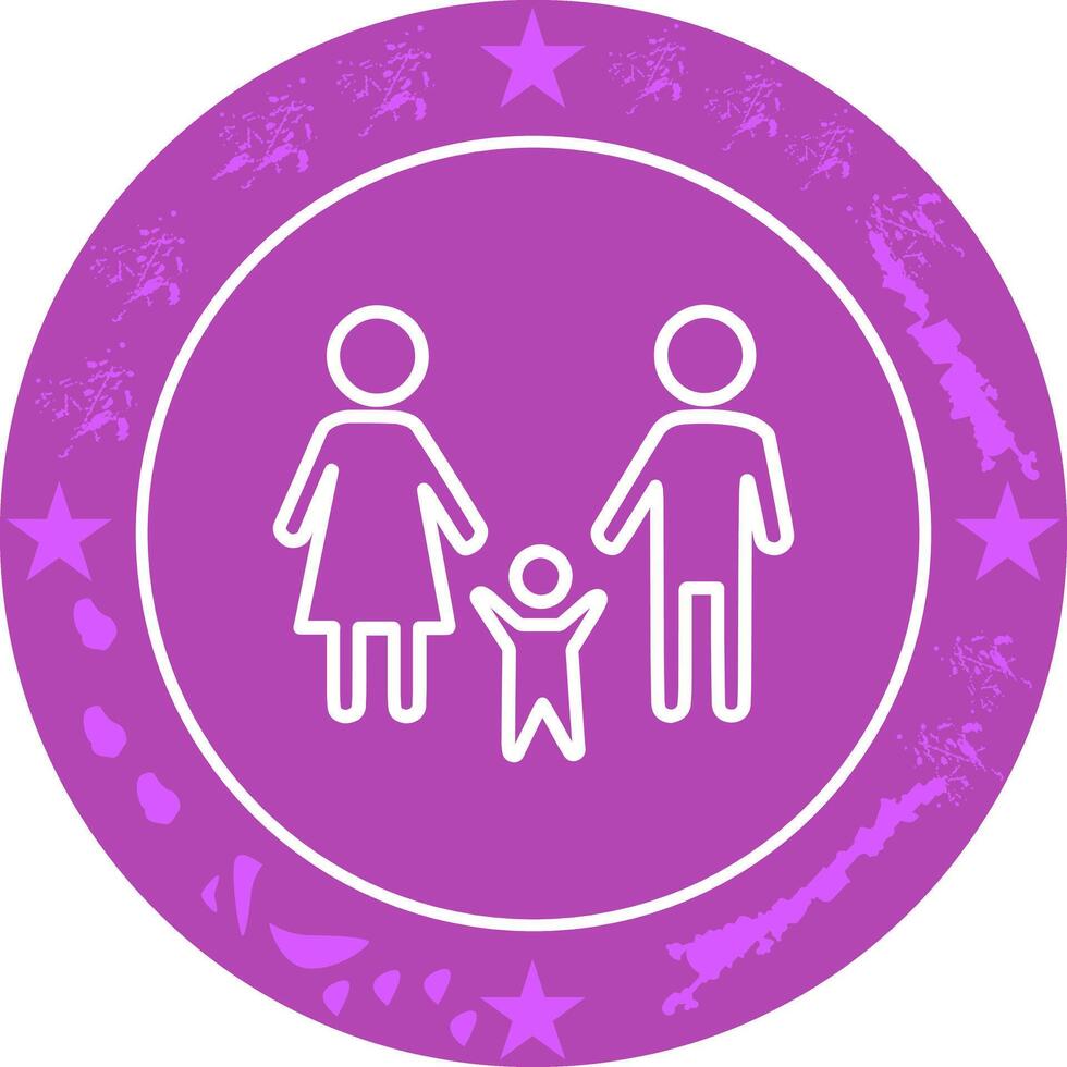 Family Photo Icon Design vector