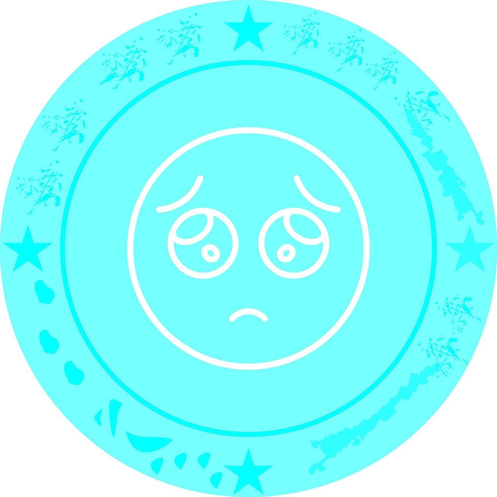 Pleading Face Icon Design vector