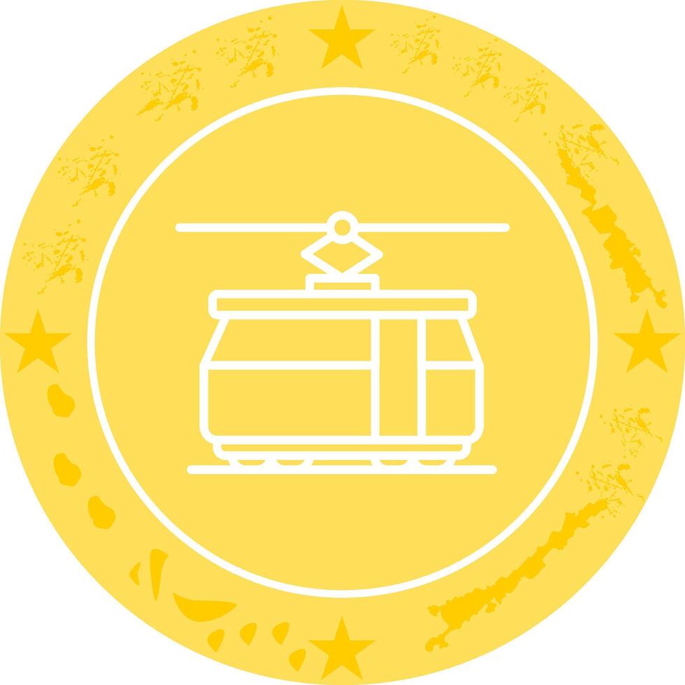 Tram Car Icon Design vector