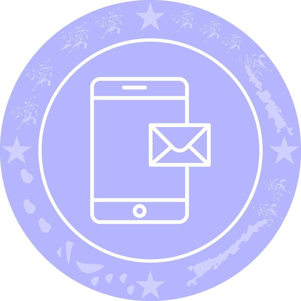 Mobile E-mail Icon Design vector