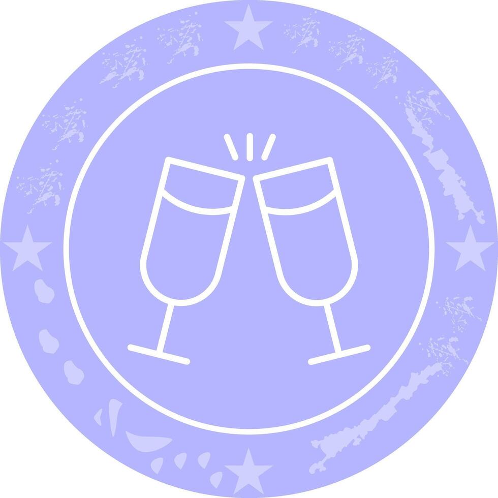 Wine Cheers Icon Design vector