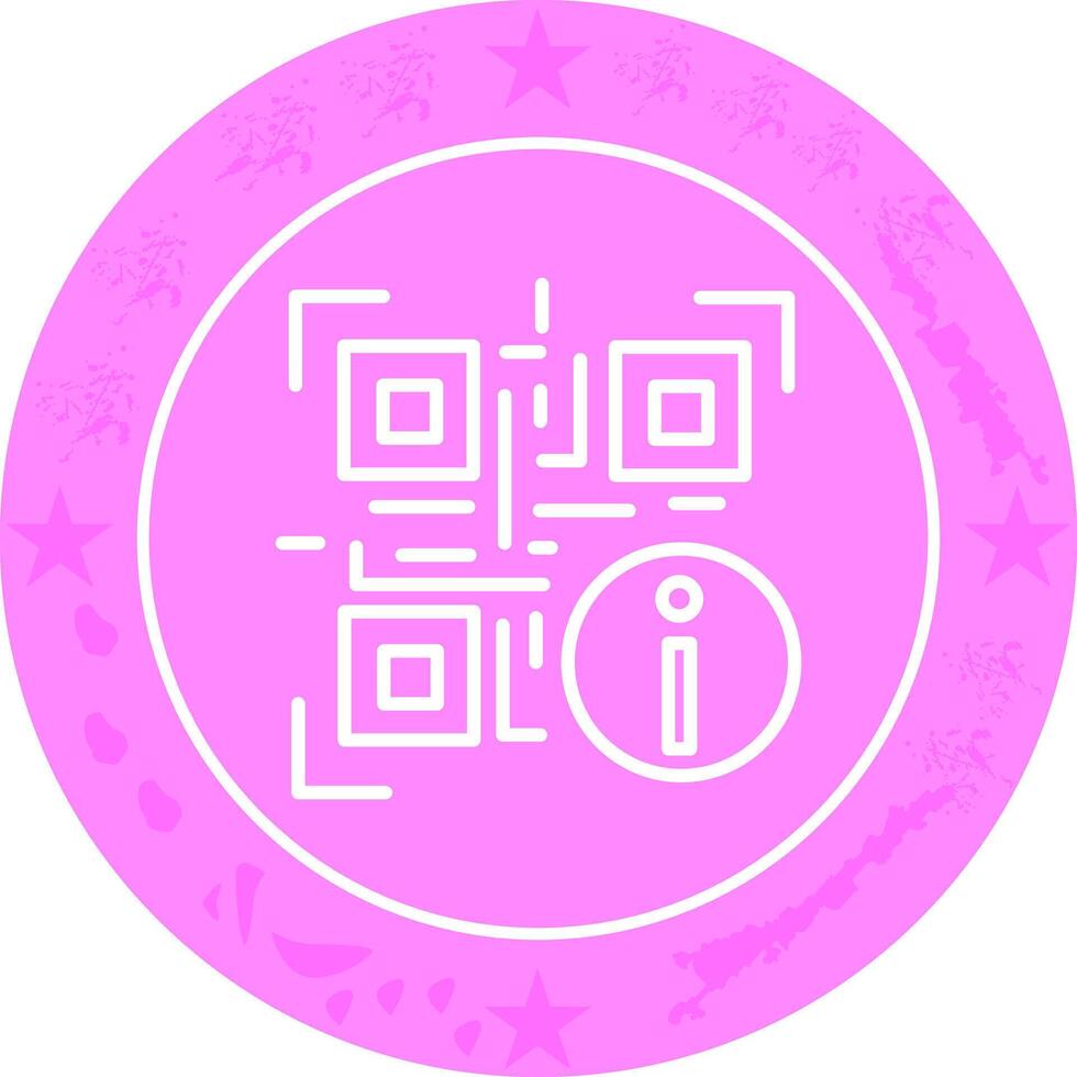 QR Code Information Icon Design vector