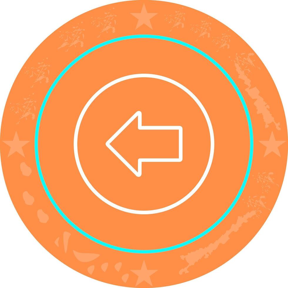 Left Arrow Icon Design vector