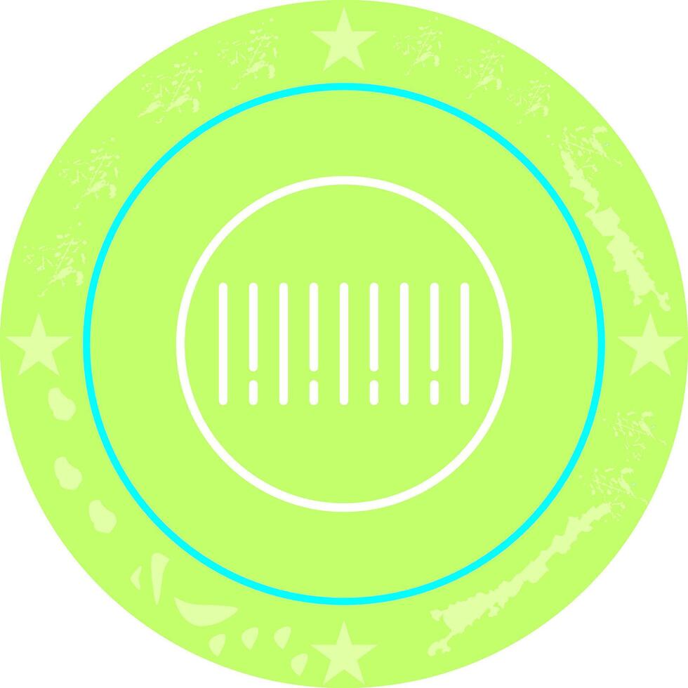 Barcode Sticker Icon Design vector