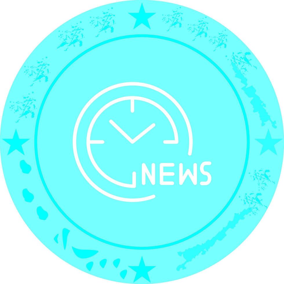 News Hour Icon Design vector