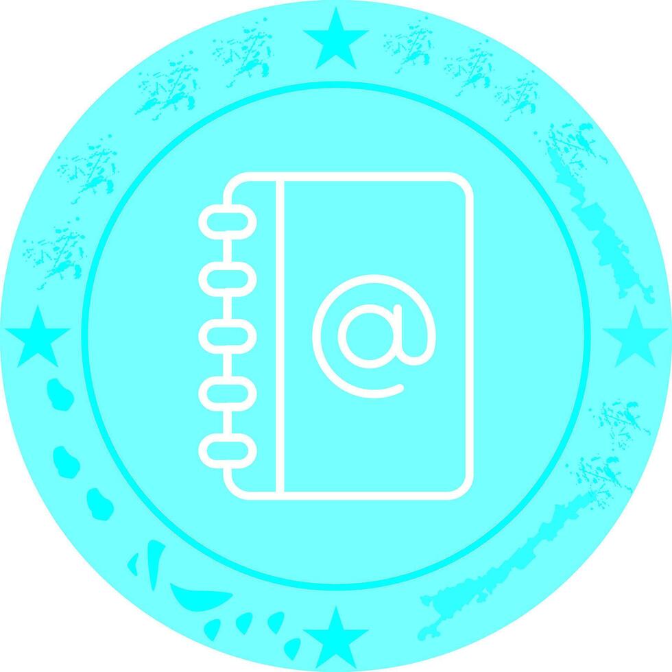 Address Book Icon Design vector
