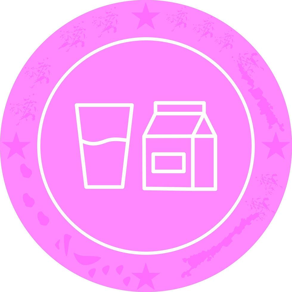 Glass of Milk Icon Design vector