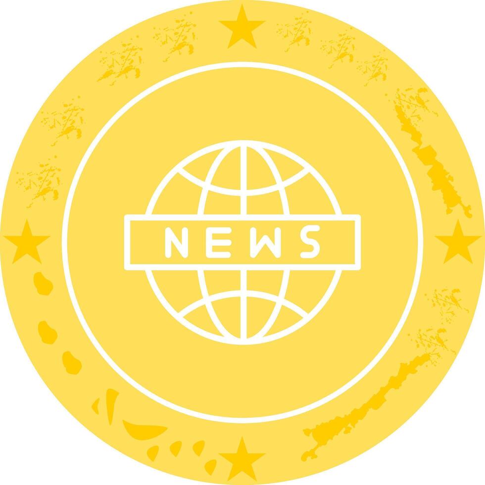 News Globe Icon Design vector