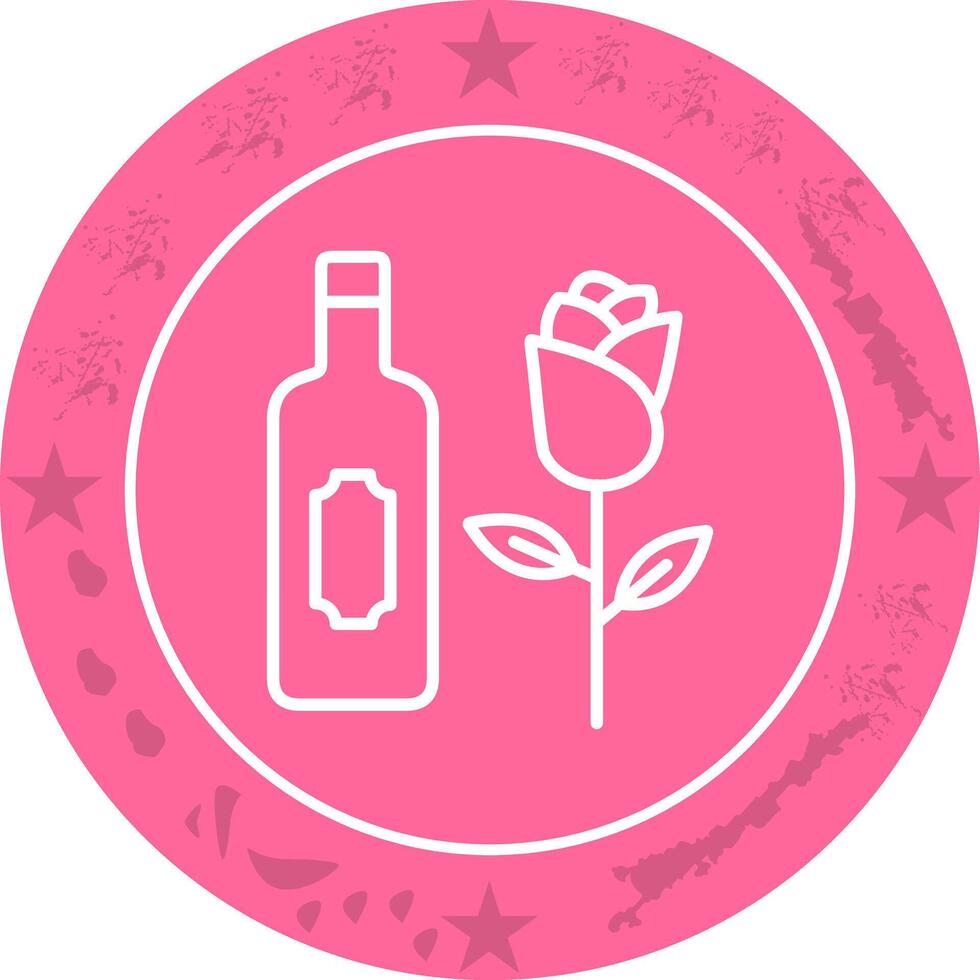 Wine and Roses Icon Design vector