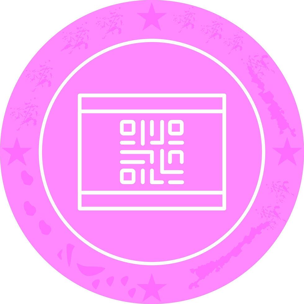 QR Code Business Card Icon Design vector