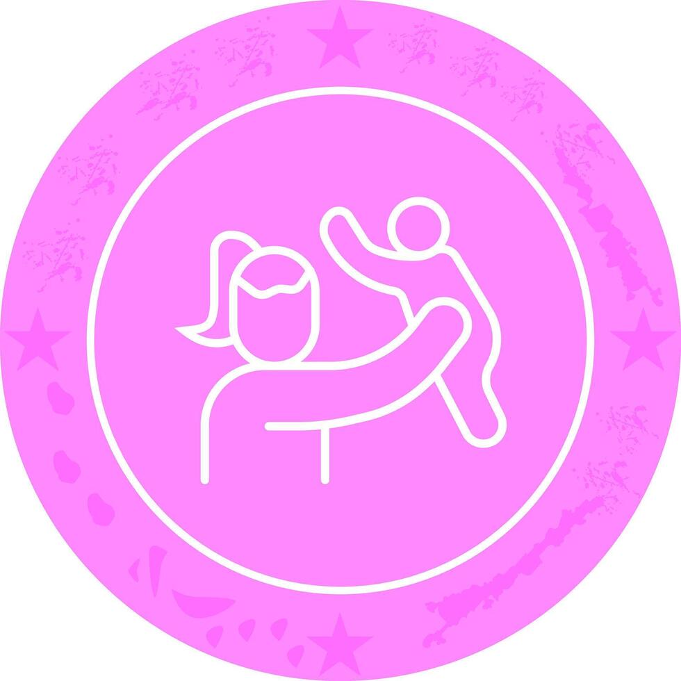 Mother and Son Icon Design vector