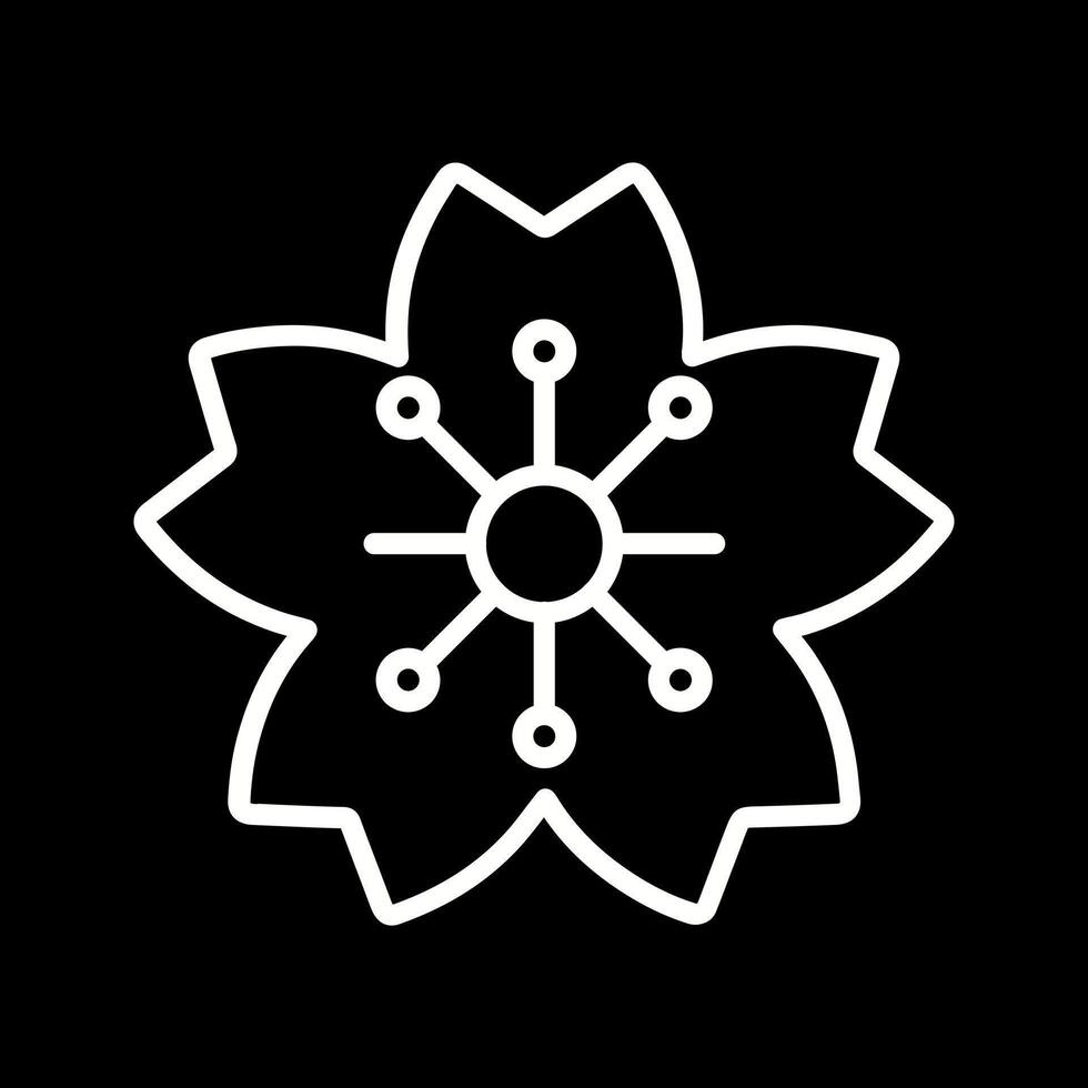Cherry Blossom Icon Design vector
