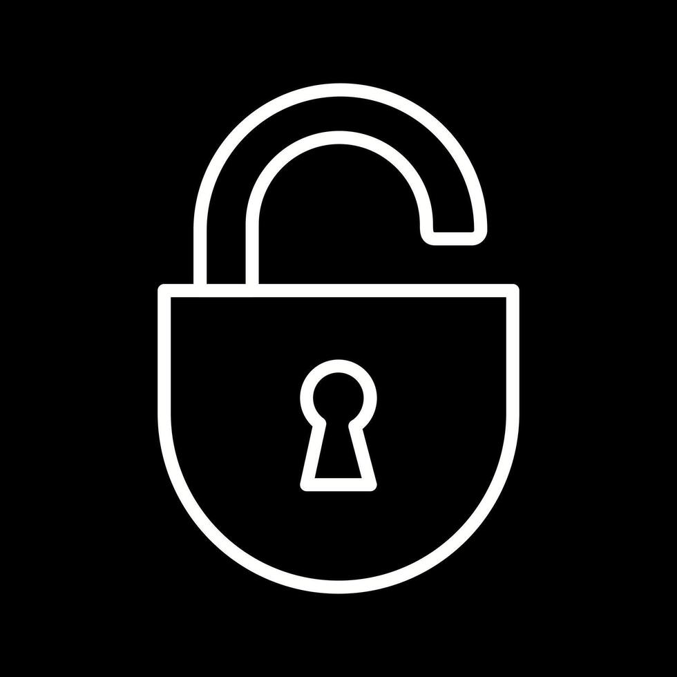 Open Lock Icon Design vector