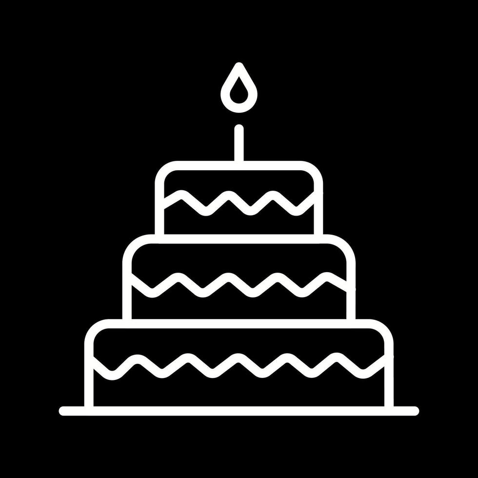 Cake Topper Icon Design vector