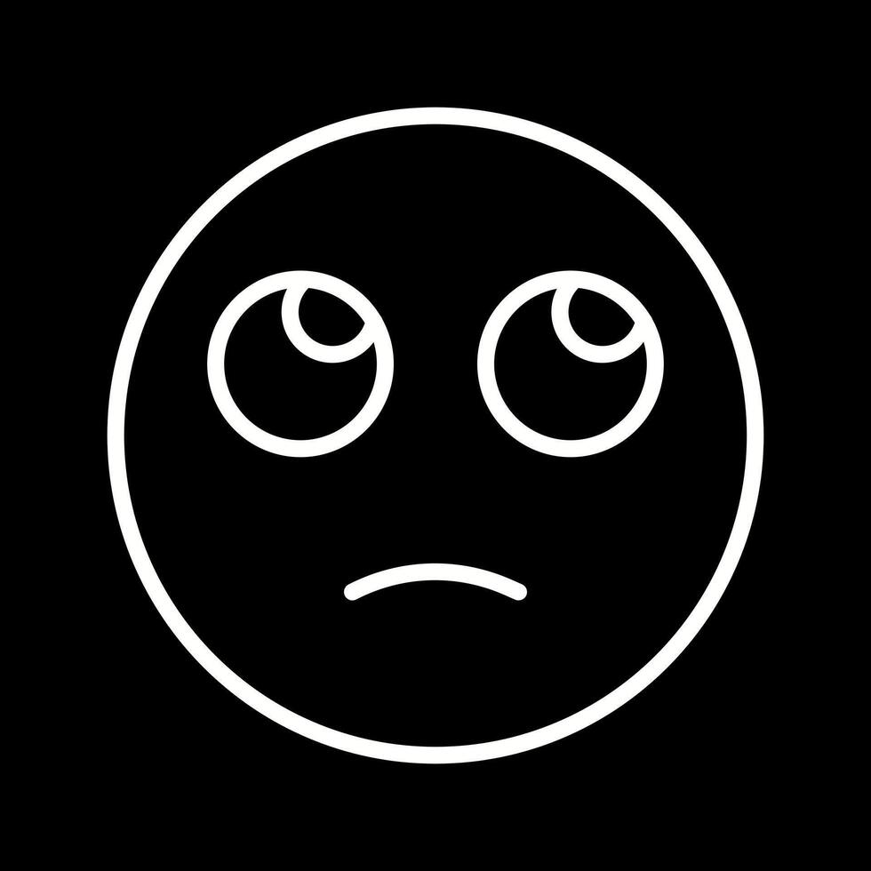 Face with Rolling Eyes Icon Design vector