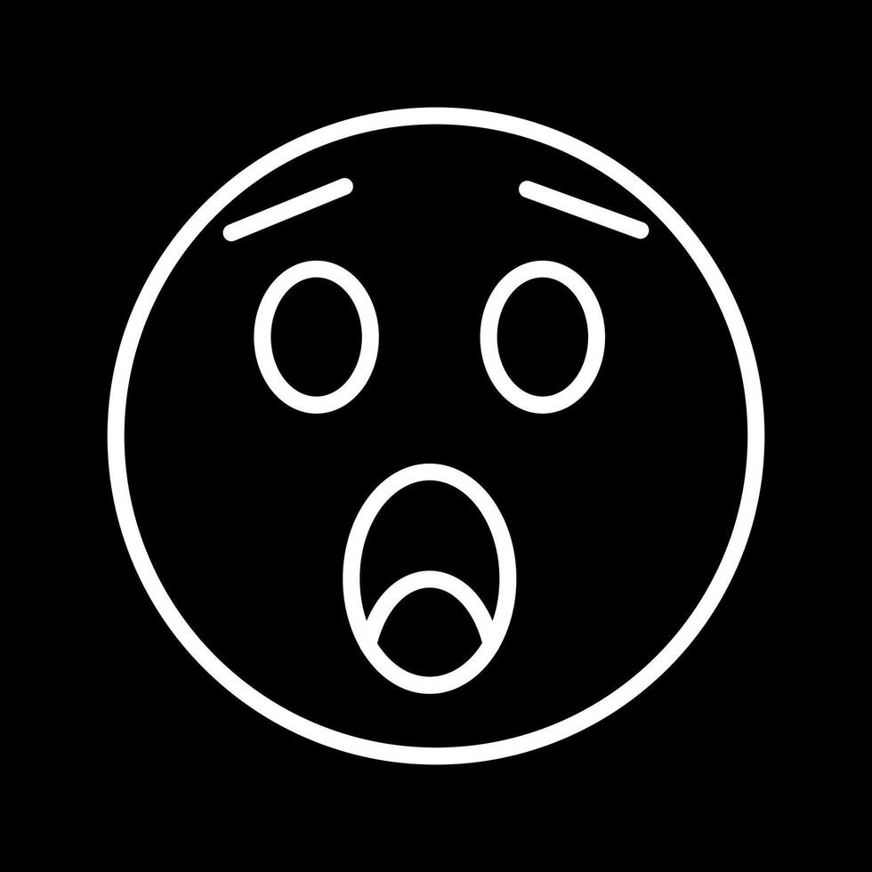 Astonished Face Icon Design vector