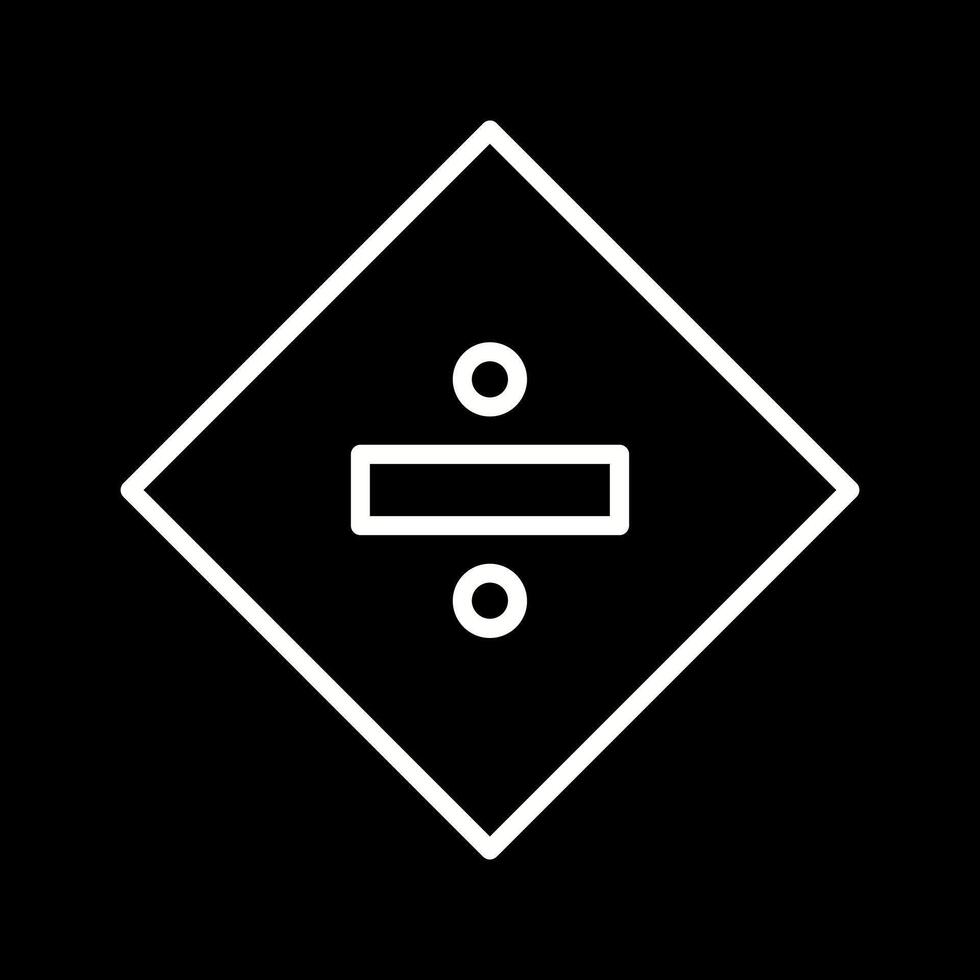 Division Sign Icon Design vector