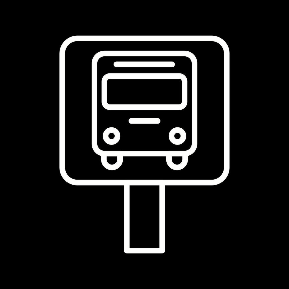 Bus Stop Icon Design vector