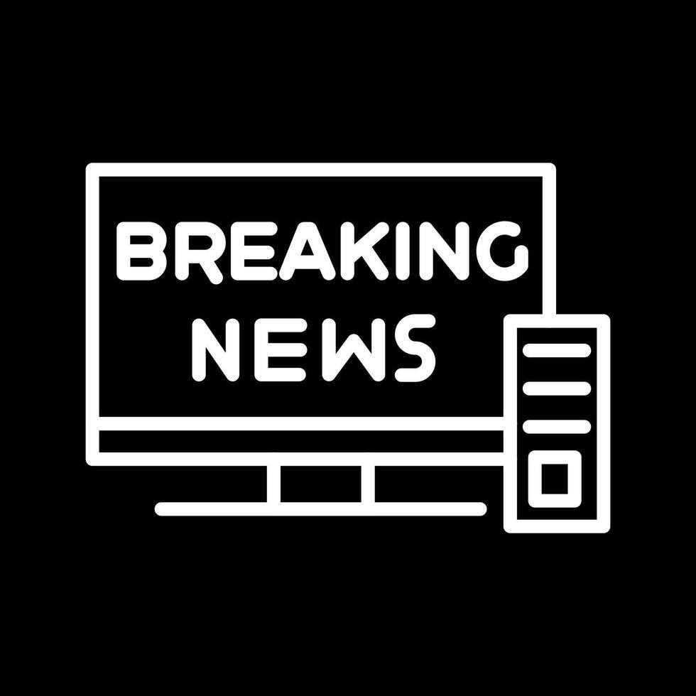 Breaking Story Icon Design vector