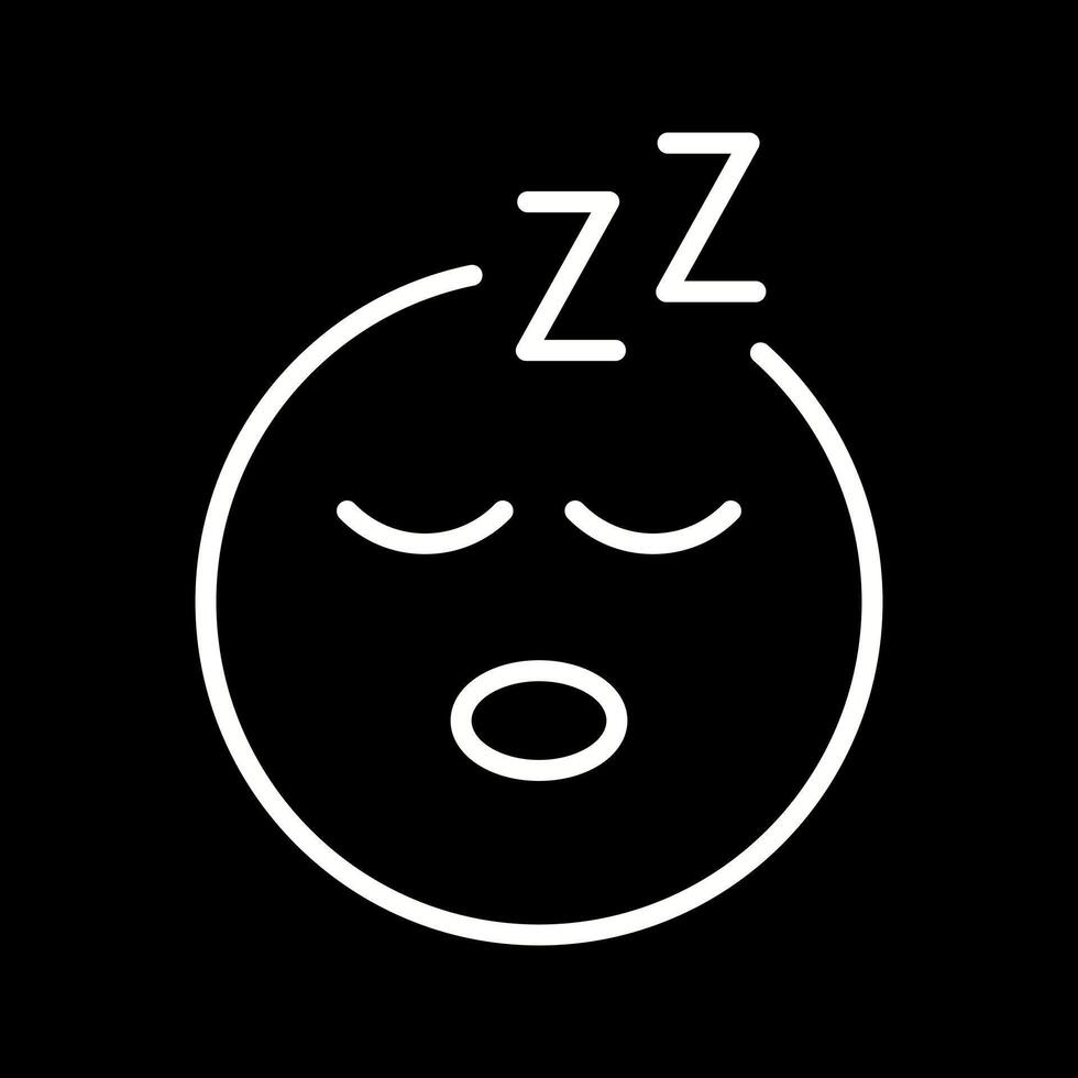 Sleeping Face Icon Design vector