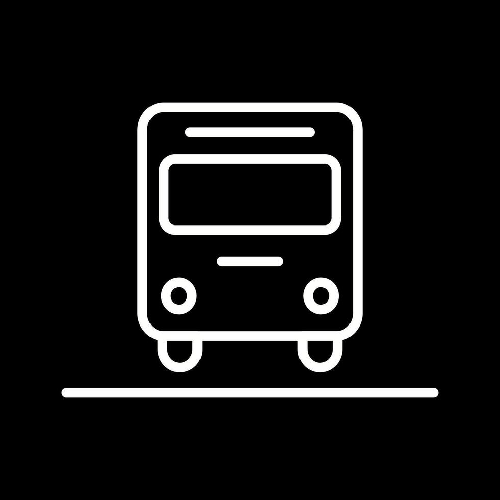 Oncoming Bus Icon Design vector