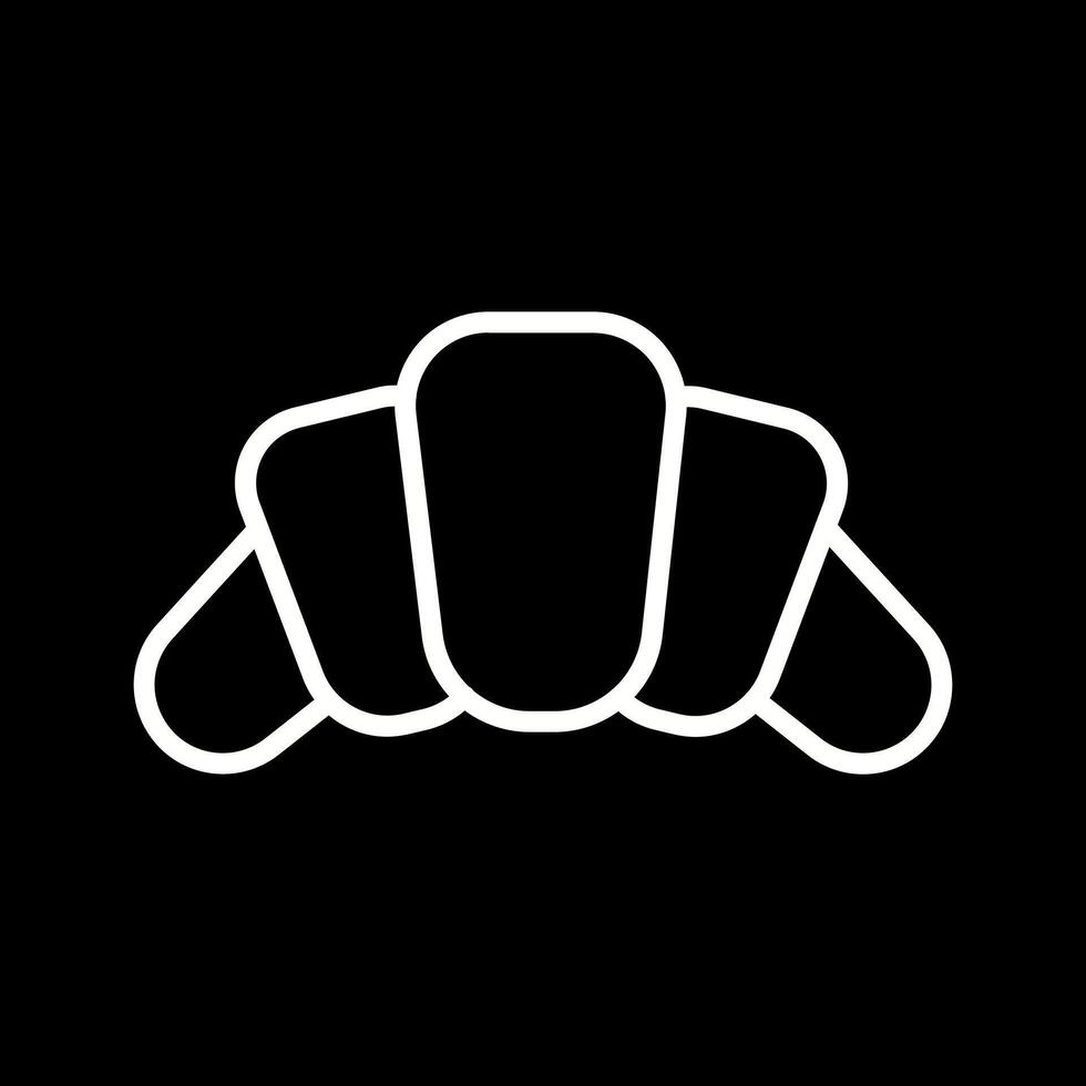 Croissant Icon Design vector