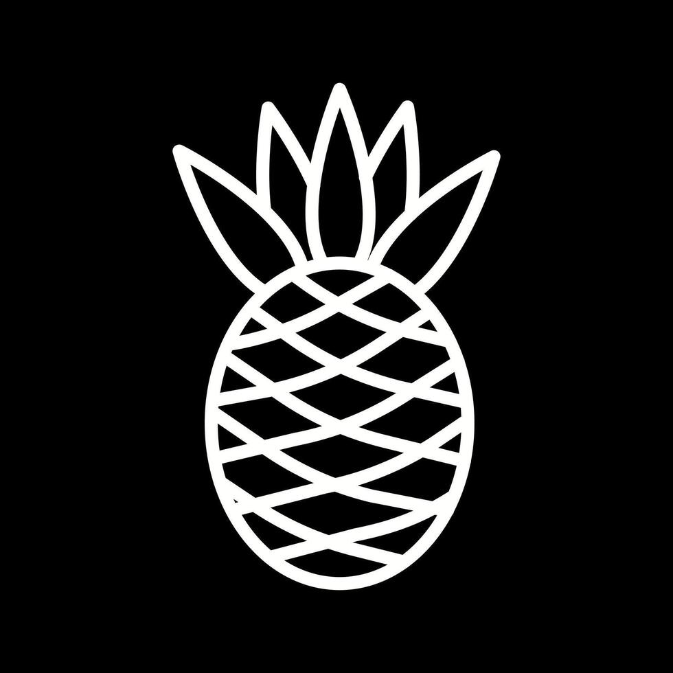 Pineapple Icon Design vector