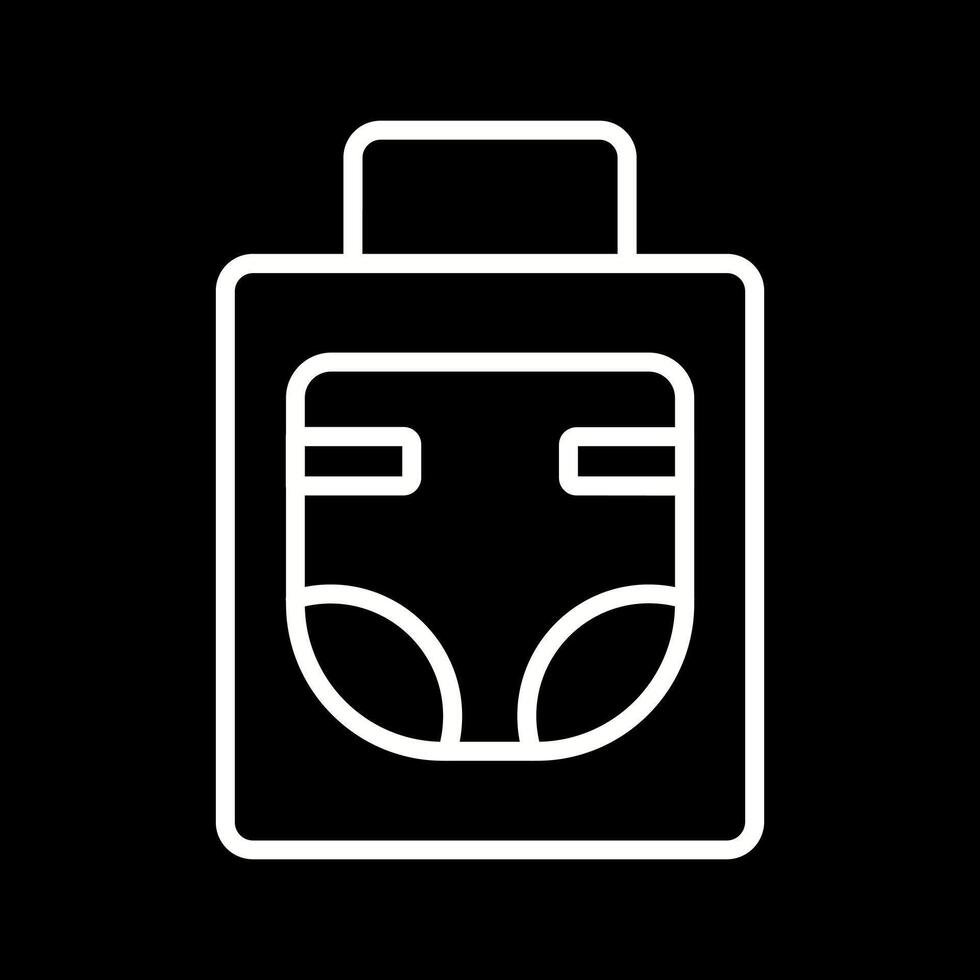 Diaper Bag Icon Design vector