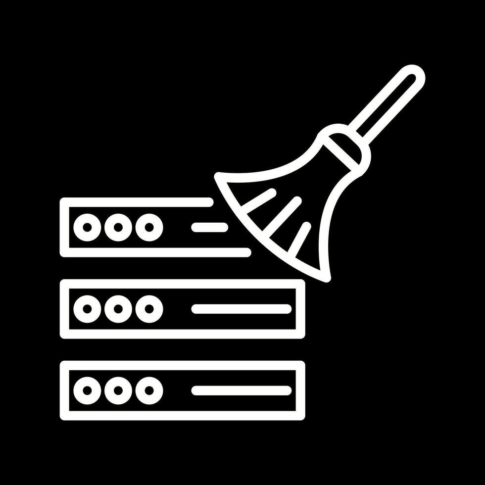 Data Cleaning Icon Design vector