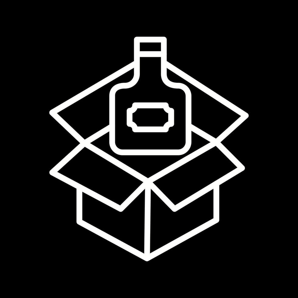 Wine Box Icon Design vector