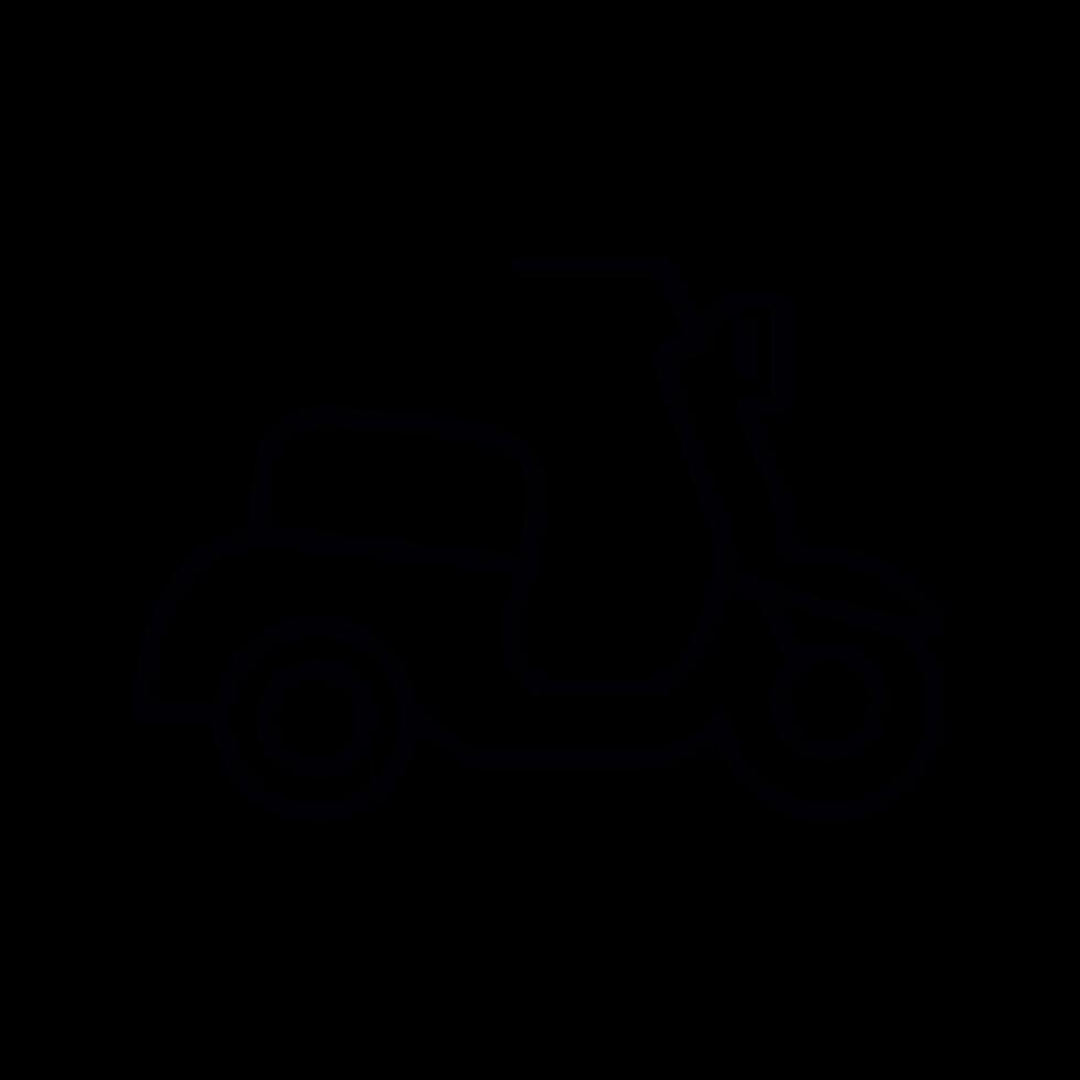 Motor Scooter Icon Design vector