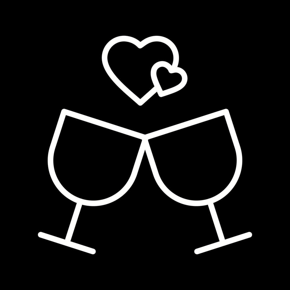 Wine Glass with Cheers Icon Design vector