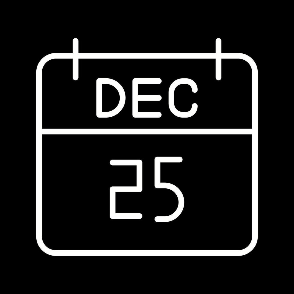 25 December Icon Design vector