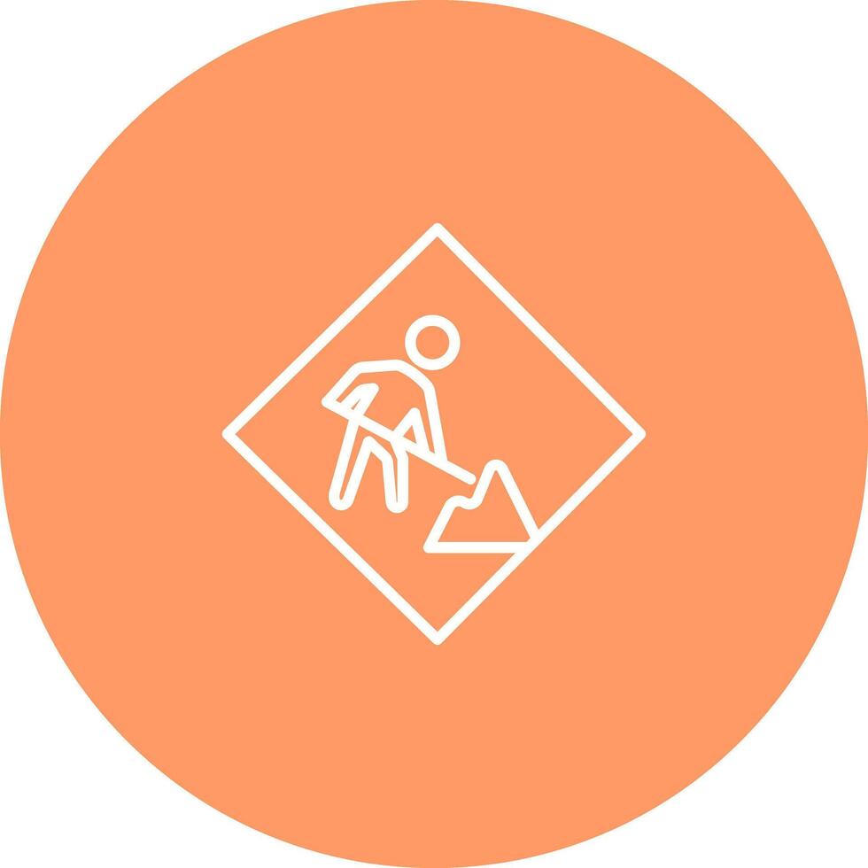 Construction Sign Icon Design vector