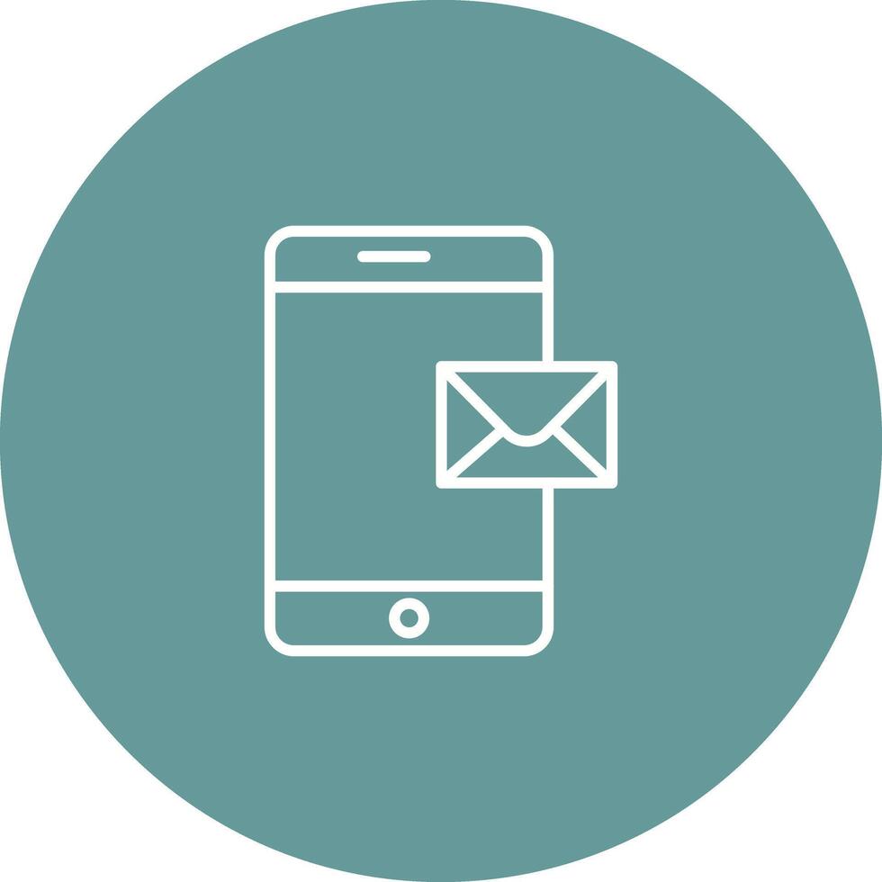 Mobile E-mail Icon Design vector