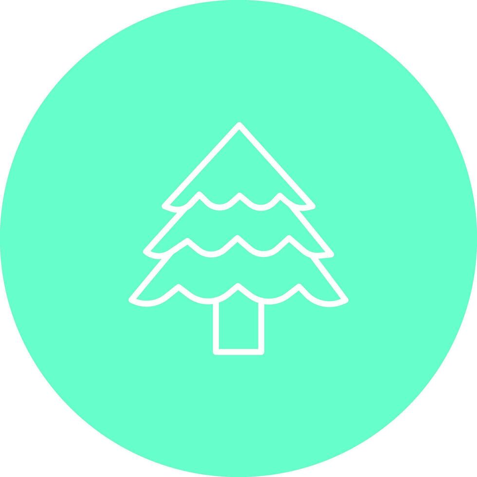 Christmas Tree Icon Design vector