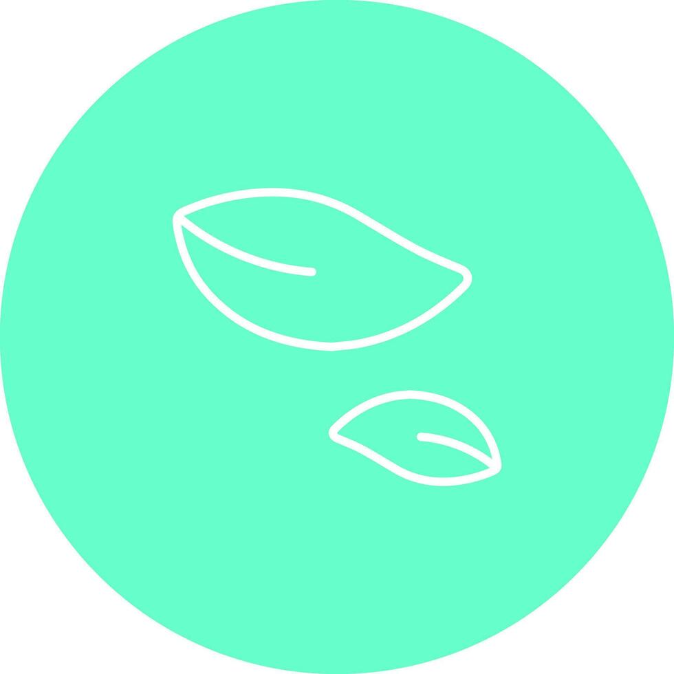 Leaf Fluttering in Wind Icon Design vector