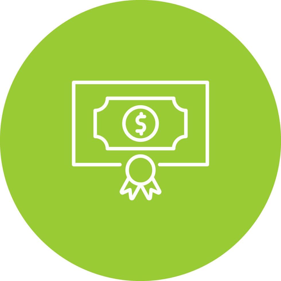 Money Prize Icon Design vector