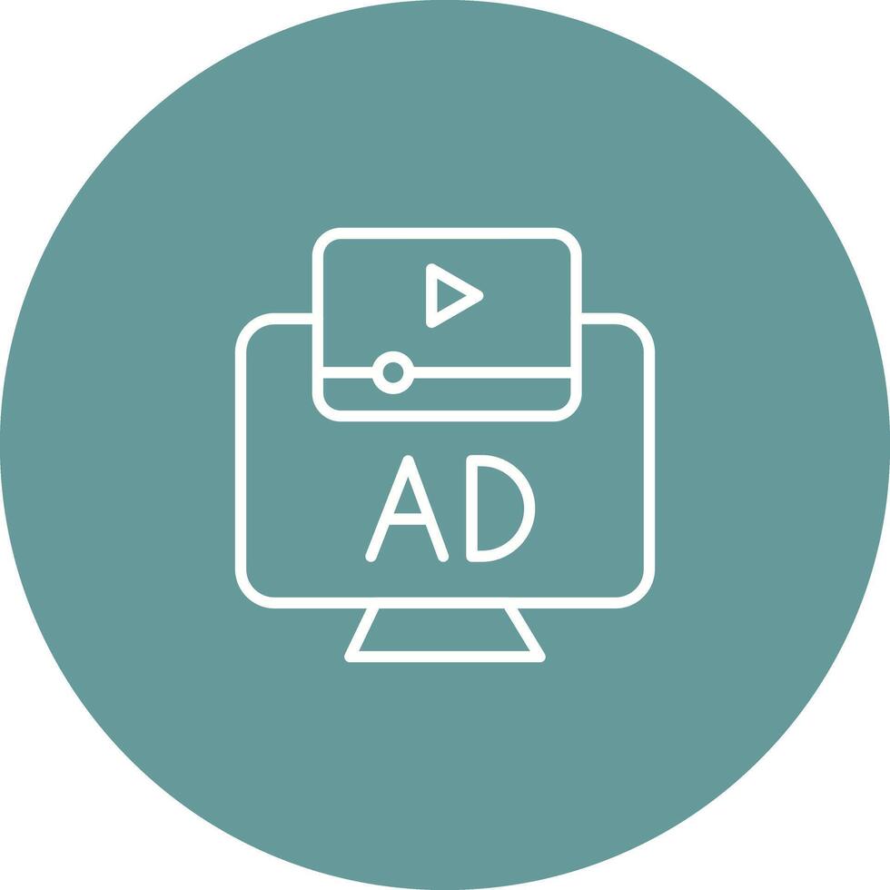 Ad Icon Design vector