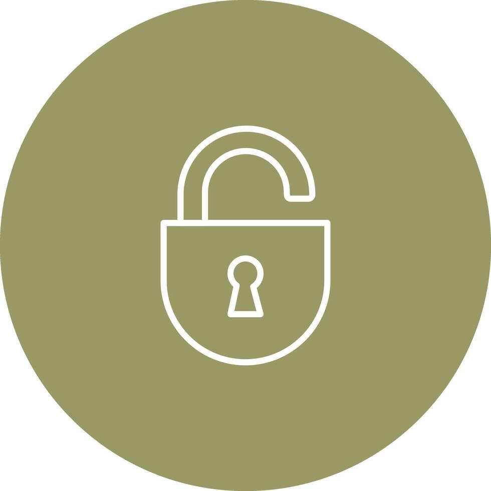 Open Lock Icon Design vector