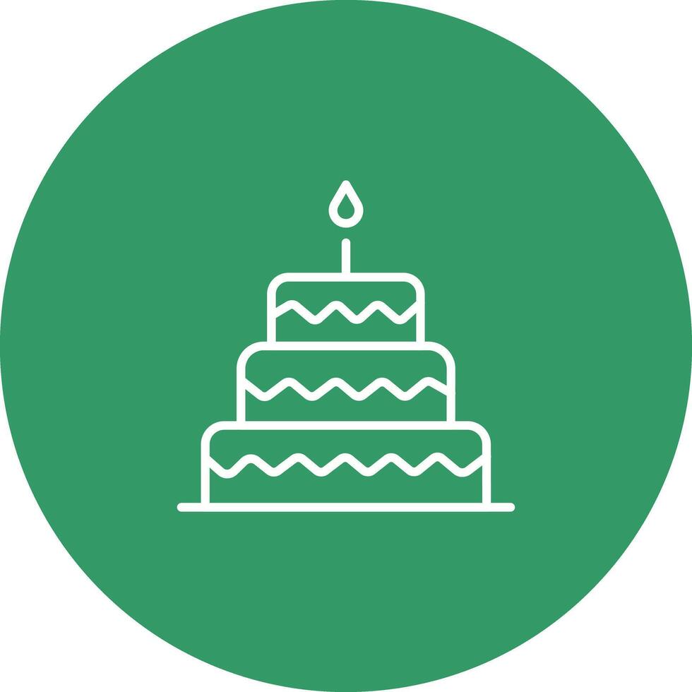Cake Topper Icon Design vector