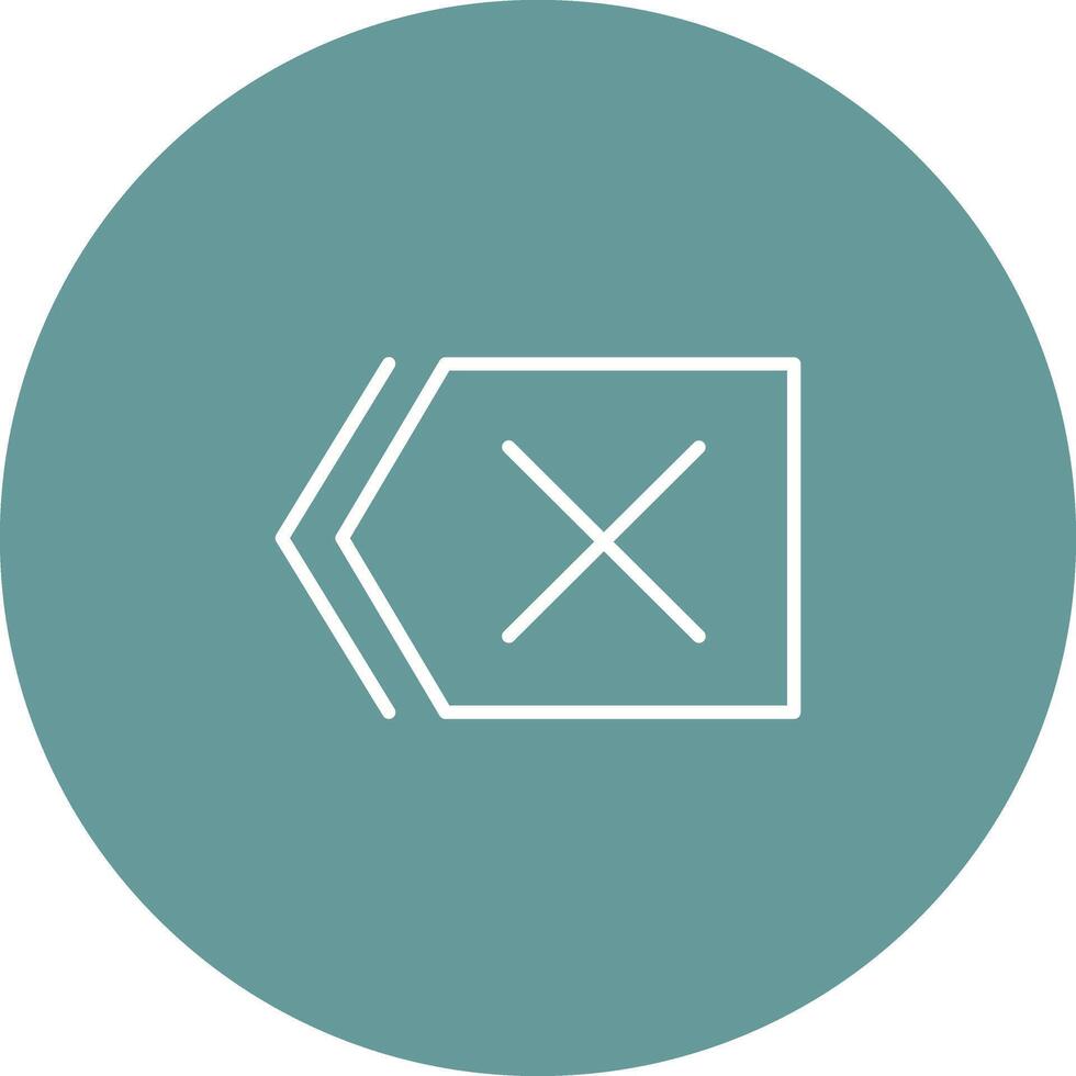 Delete Icon Design vector