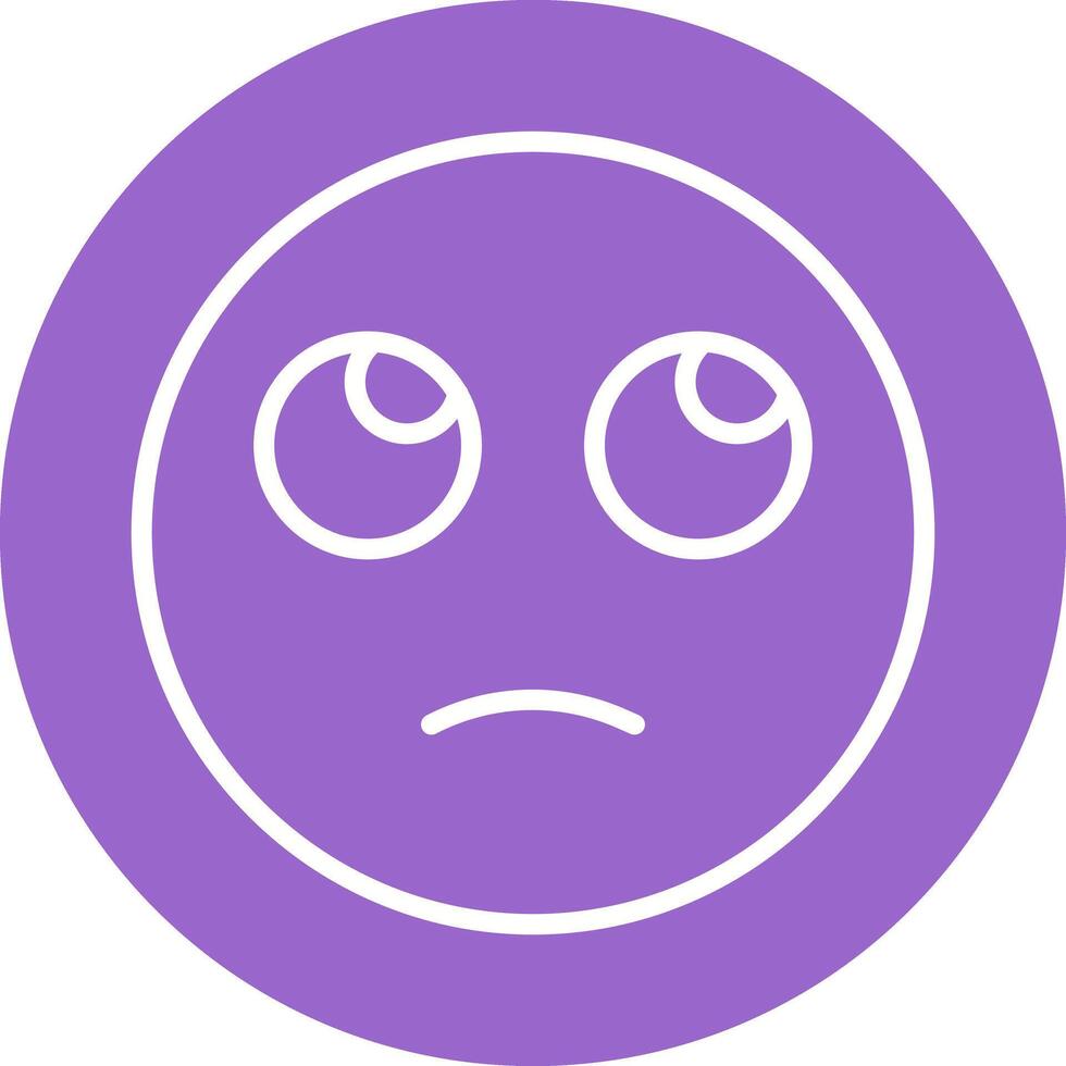 Face with Rolling Eyes Icon Design vector