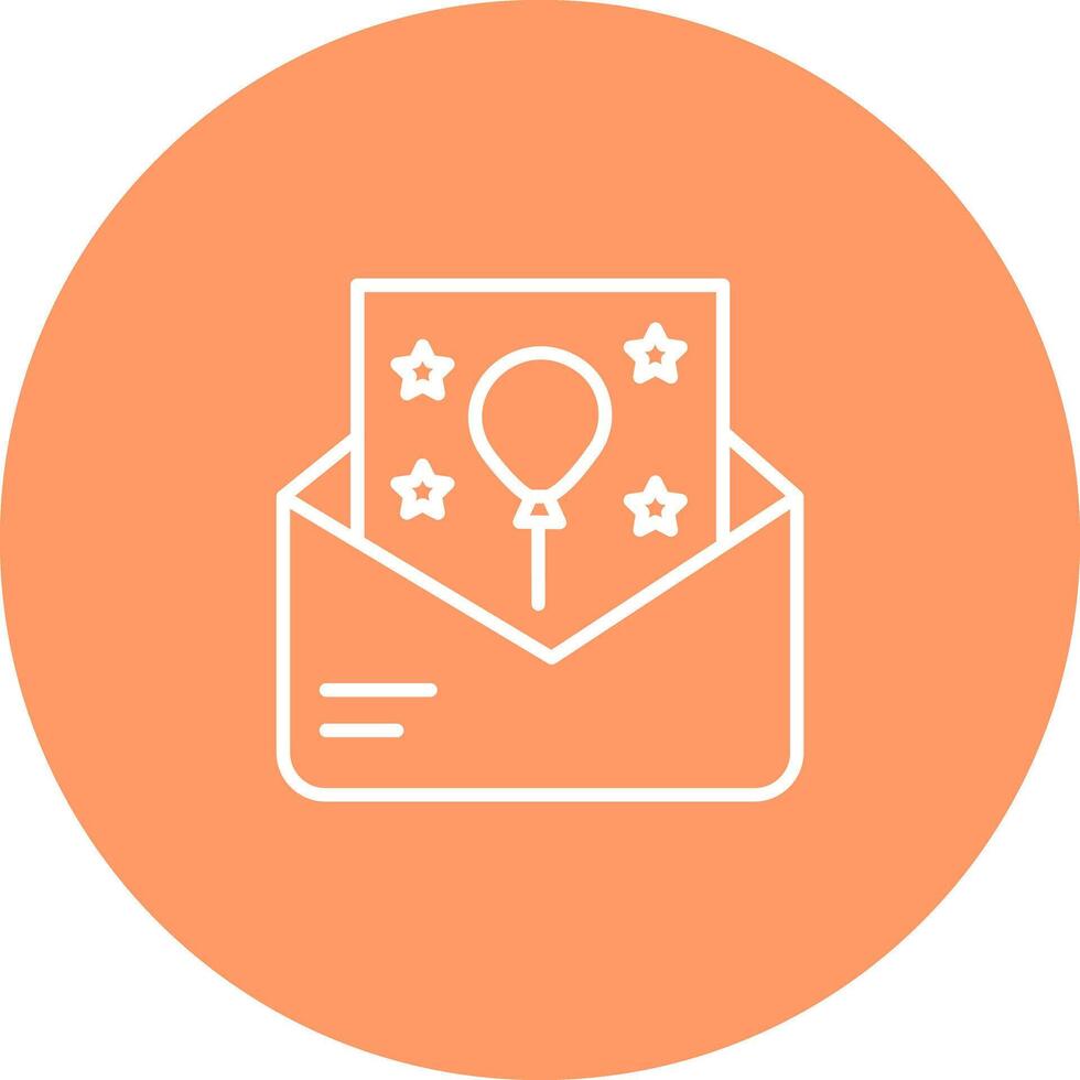 Party Invitation Icon Design vector