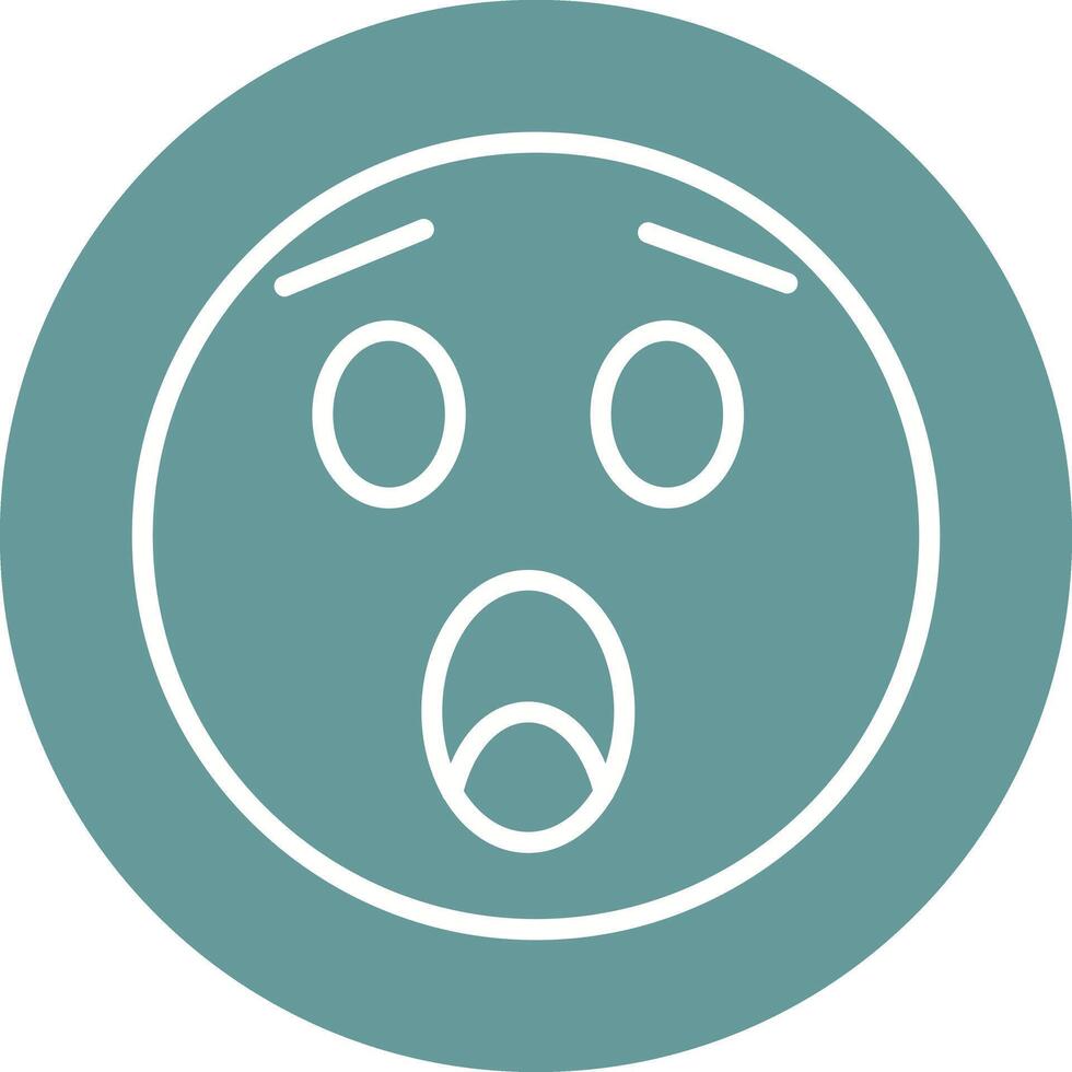Astonished Face Icon Design vector