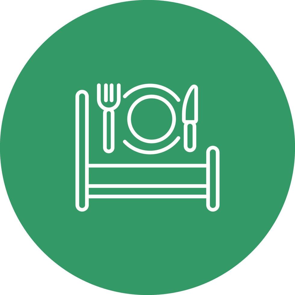 Breakfast in Bed Icon Design vector